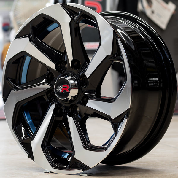 SET DE RINES 13” (13x6) – 8X100/114.3 BMF con Línea Azul